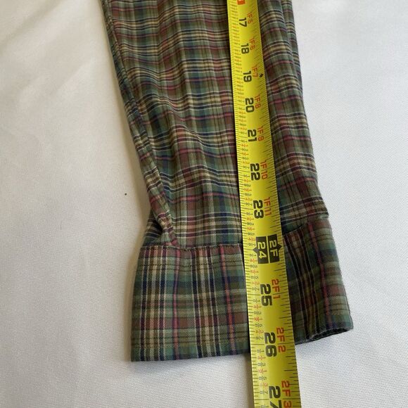 Ralph Lauren Men’s Tattersall Plaid Long Sleeve Brown/Pink Button Down Pony- XL - Picture 7 of 15